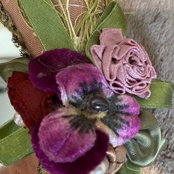 Vintage Wayne M. Kleski Vanity Mirror Wall or Tray Victorian Style - Picture 5 of 8